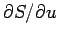 $ \partial S/\partial u$