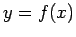 $ y=f(x)$